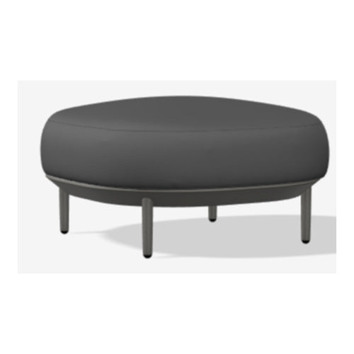 Amba Puf Alum. 56 Gris Met.-G3 1280  77Ax77Px42H cm.