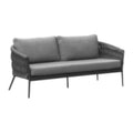 Loveseat Caspio — Charcoal / Grey