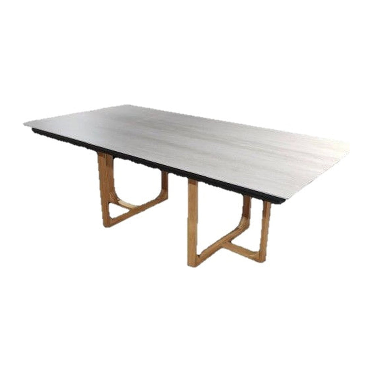 Mesa de Comedor Rectangular Pebble — Charcoal