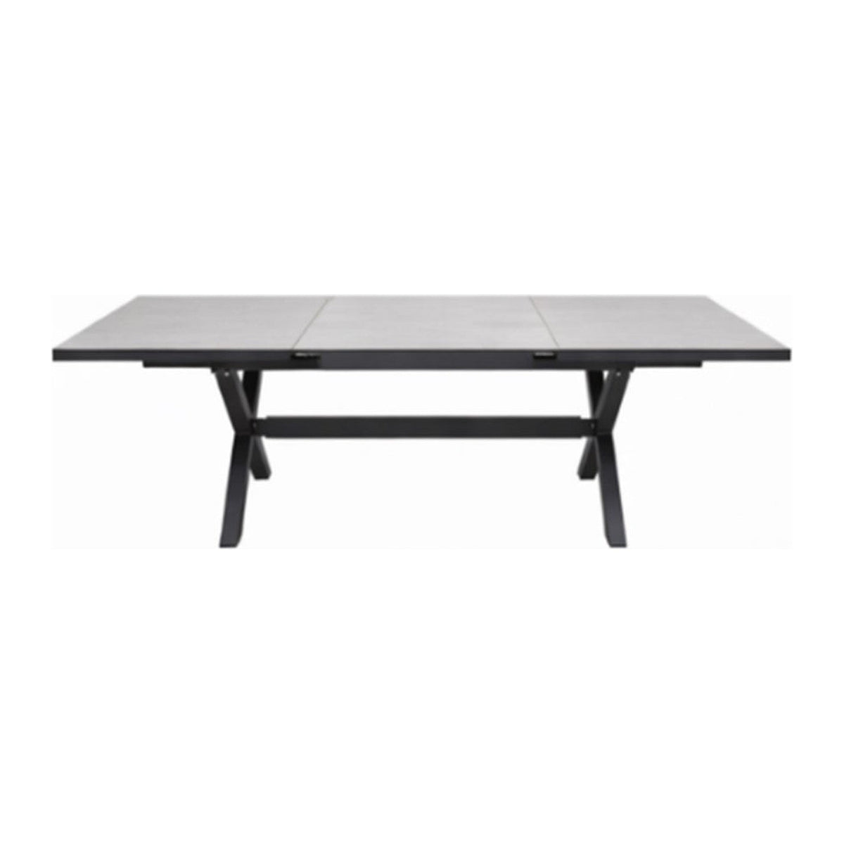 Mesa de Comedor Extensible Galilea 240-300 — Cerámica Light Grey / Charcoal