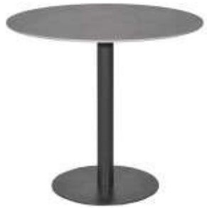 Mesa de Comedor Redonda Balbina 90 — Sintered Stone Grey / Charcoal — imagen original