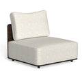 BOND Sillon Sin Brazos Color A15 Mokka, R51 Brown, C61 Inkas White. 92Ax92Px65H cm.