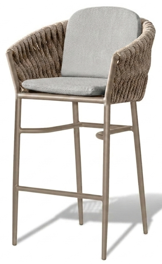 Silla de Bar Caspio — Champagne / Dove Beige — imagen original
