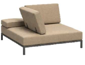 Sillón Esquinero Bay — Champagne / Coconut — imagen original