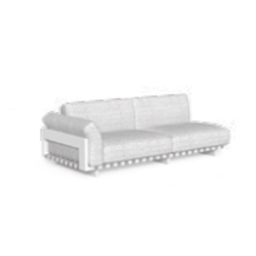 Argo Alu Sofa un Brazo Derecho (DX)  A13-Taupe B3