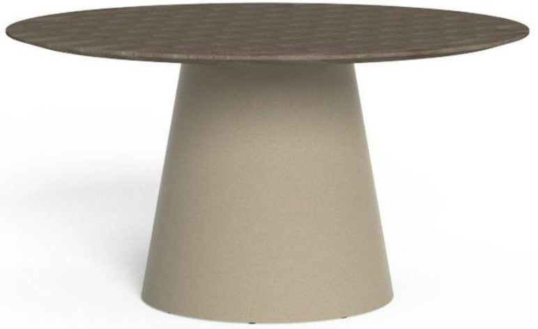 Dolcevita Teak Mesa de Comedor Color A13 Dove, L13 Teka Silver Grey. 140dx74h Cm