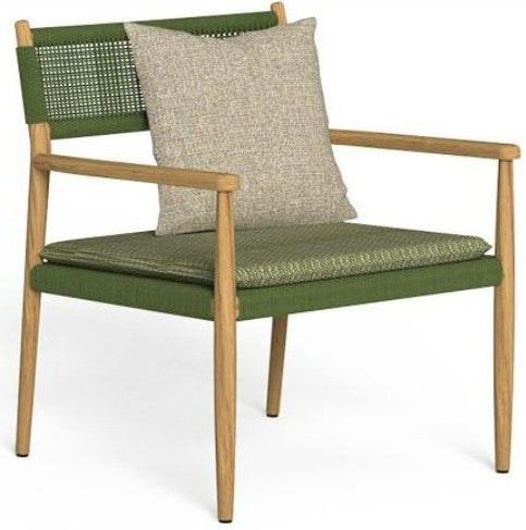 Dolcevita Teak Sillón Lounge con Brazos Color L9 Teka Natural - R35 Green