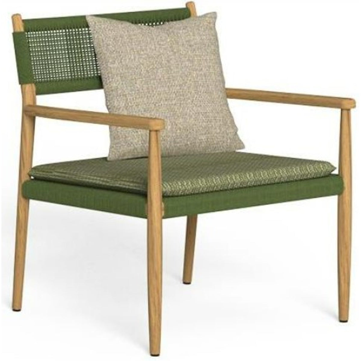 Dolcevita Teak Sillón Lounge con Brazos Color L9 Teka Natural - R35 Green