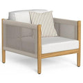 Dolcevita Teak Sillón Ind. con Brazos Color L9 Teka Nat - R39 Beige - C162 Dune White 85ax92px66h Cm