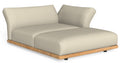 Elton Sofa Longue Brazo Izquierdo Color L2 Teka Natural, C167 Cordonetto Beige. 140ax180px76h Cm.