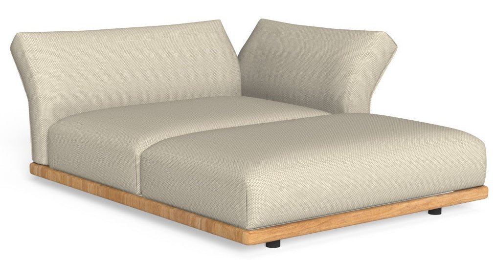Elton Sofa Longue Brazo Izquierdo Color L2 Teka Natural, C167 Cordonetto Beige. 140ax180px76h Cm.