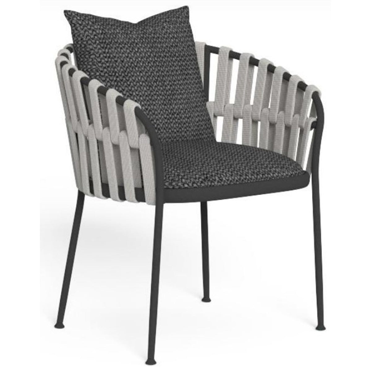 Frame Silla con Brazos Color A14 Grafito - R30 Grey - C95 Dark Grey. 62ax65px75h Cm