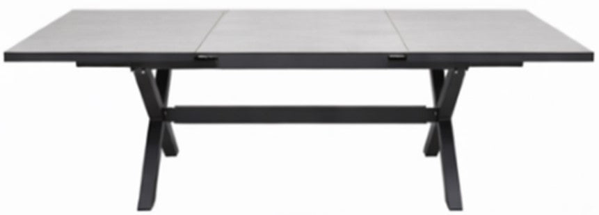 Mesa de Comedor Extensible Galilea 240-300 — Cerámica Light Grey / Charcoal — imagen original