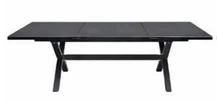 Mesa de Comedor Extensible Galilea 240-300 — Cerámica Charcoal — imagen original