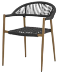 Lyra Silla de Comedor — Madera / Gris