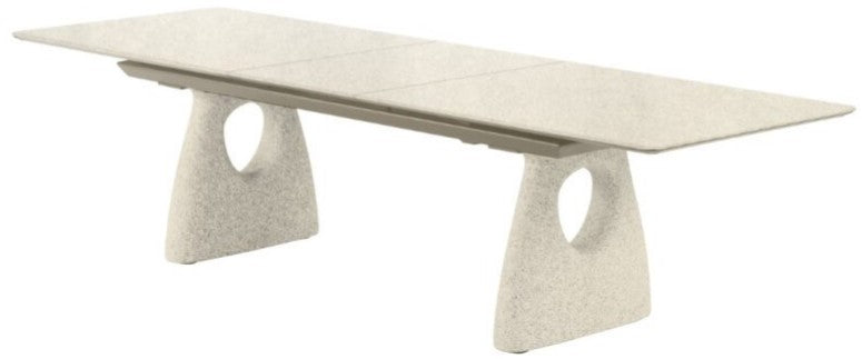 Petra Mesa de Comedor Extensible 180-240 — Sintered Stone Urano / Champagne