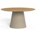 Dolcevita Teak Mesa de Comedor Color A13 Dove, L9 Teka Natural. 140dx74h Cm