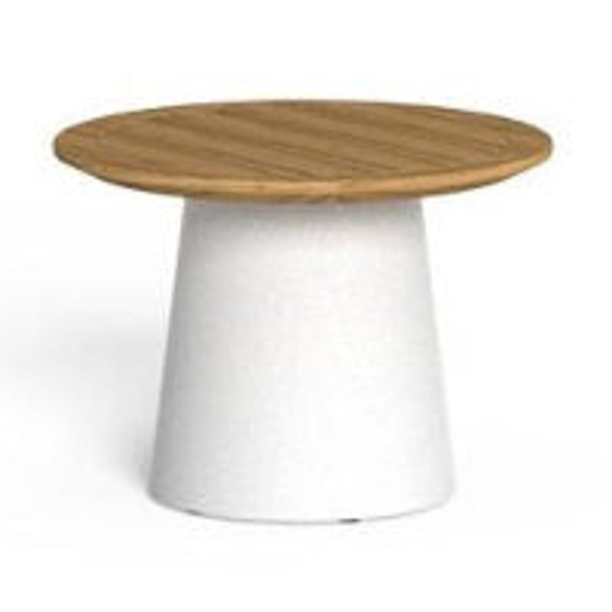 Dolcevita Teak Mesa de Centro Color A12 White - L9 Teka Natural. 45ax45px31h Cm