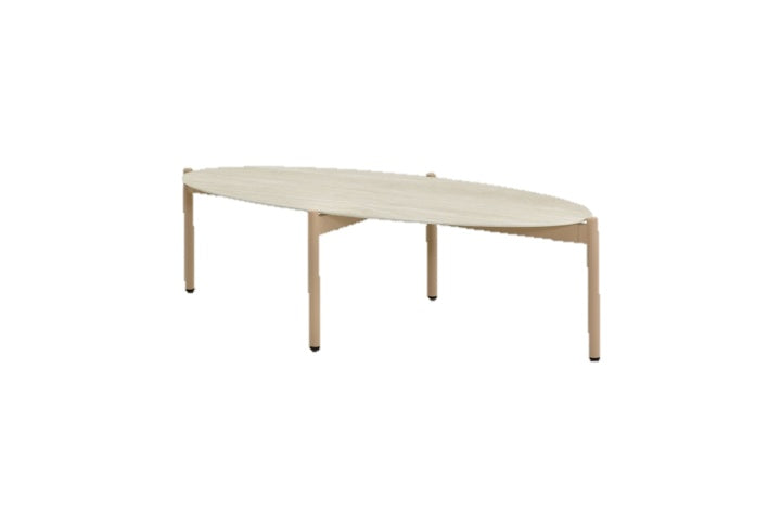 Mesa de Centro Brook — Light Champagne / Milano Travertine — imagen original