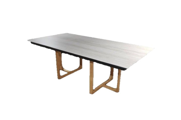 Mesa de Comedor Rectangular Pebble — Charcoal — imagen original