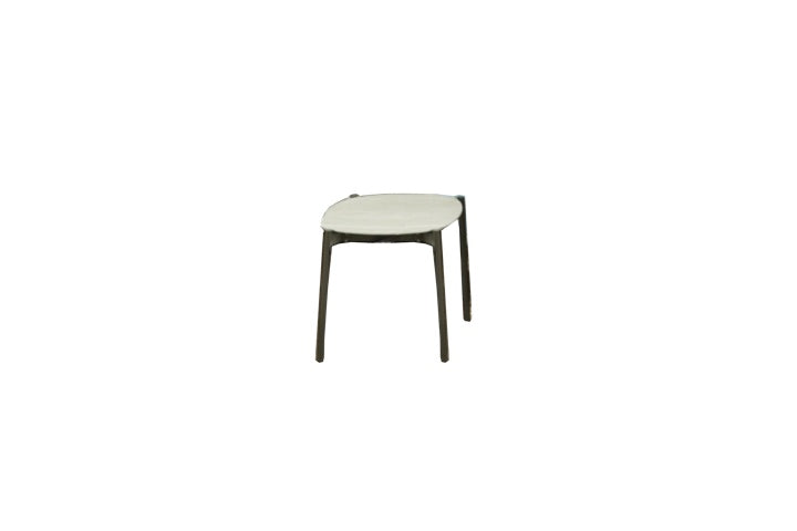 Mesa Lateral Baltic — Taupe / Milano Travertine — imagen original