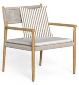 Dolcevita Teak Sillón Lounge con Brazos Color L9 Teka Natural - R39 Beige